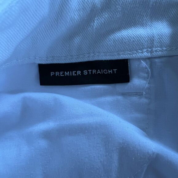 Lauren Ralph Lauren Jeans Womens 4 White Premier Straight Stretch Denim 5 Pocket - Picture 9 of 14